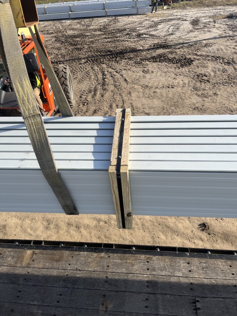 Raw metal roofing
